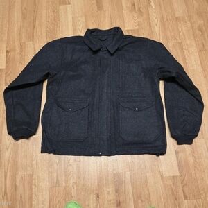 Filson Mackinaw Bomber Jacket Men's XXL Vintage Virgin Wool USA Made Style 193